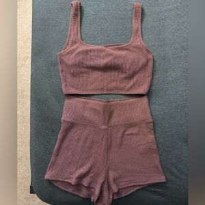 Abercrombie and Fitch High-Rise Short Set